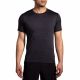 4. Luxe Kurzarm-Lauf-T-Shirt für Herren, Schwarz