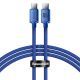 Baseus CAJY000603 USB-C – USB-C PD-Kabel 100 W 5 A 480 Mbit/s 1,2 m – blau