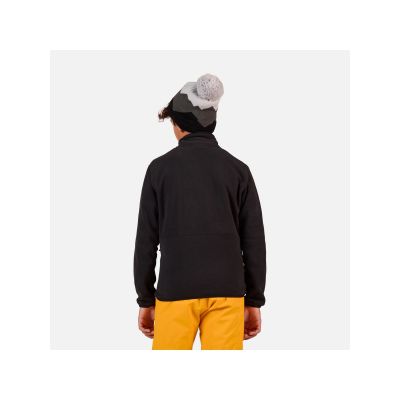 3. ROSSIGNOL JR STRAWPILE FLEECE FZ Kinder-Sweatshirt schwarz