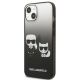 2. Karl Lagerfeld Gradient Ikonik Karl&Choupette Hülle für iPhone 13 mini - Schwarz