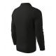 2. Malfini Single J. LS M MLI-21101 schwarzes Poloshirt