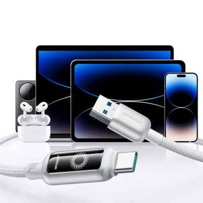 7. Joyroom S-A55 StarFlight 66W USB-A - USB-C Kabel 1,2 m - Weiß