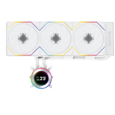 4. Lian Li GA II Hydroshift II LCD-C 360TL Prozessor All-in-One Flüssigkeitskühler 12 cm Weiß 1 Stück.