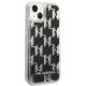 4. Karl Lagerfeld KLHCP14SLMNMK iPhone 14 6.1" Hardcase schwarz / schwarz Liquid Glitter Monogram