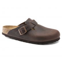 Birkenstock Boston Habana Clogs aus geöltem Leder, normale Weite, Damen-/Herrenschuhe (0860131)