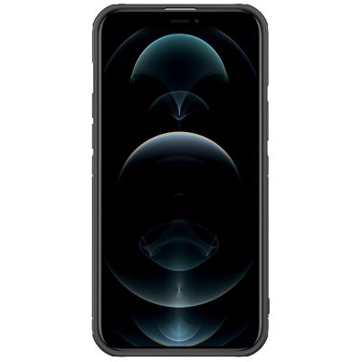 4. Nillkin Cyclops Case robuste Hülle mit Kameraabdeckung und faltbarem Ständer iPhone 13 Pro schwarz