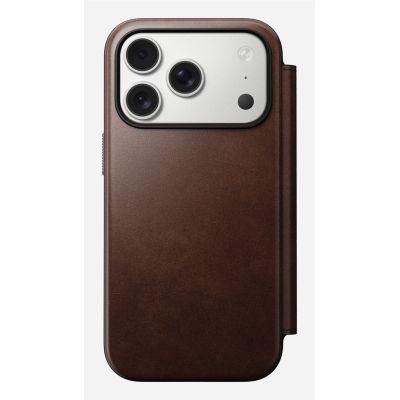 8. Nomad Moderne Leder-Folio-Handyhülle 16 cm (6,3") Braun