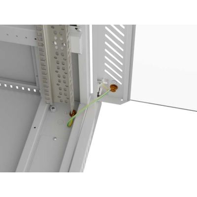 13. LANBERG Standschrank 19" 32U 600x600 Graue Glastür LCD (Flatpack) V2