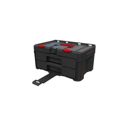 KETER Stack"N"Roll Werkzeugkiste mit 2 Schubladen