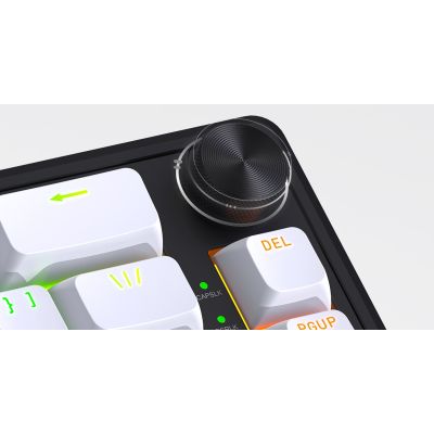 18. HATOR Skyfall Wireless 100 Gaming-Tastatur USB + RF Wireless + Bluetooth QWERTZ US Englisch Schwarz, Weiß