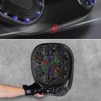 8. TB10 Elektronisches Bluetooth-Boxziel mit Musik und Handschuhen, 4000-mAh-HMS-Akku