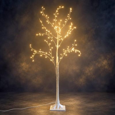 7. DEKORATIVER BAUM 240 LED 180 CM WEISS