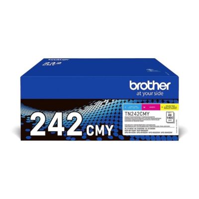 5. Brother TN-242CMY Tonerkartusche, 1 Stück, Original Cyan, Magenta, Gelb