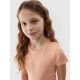 3. Einfarbiges Mädchen-T-Shirt 4F Junior aus 100 % Baumwolle