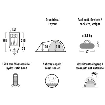 18. High Peak Narvik 2 Zelt 10315