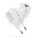 6. EVERACTIVE GAN Wandladegerät 1 x USB, 1 x USB-C Schnellladefunktion 3.0 20W Weiß SC-330Q