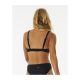 3. RIP CURL Premium Surf D-DD Deep V Black Swim Bra