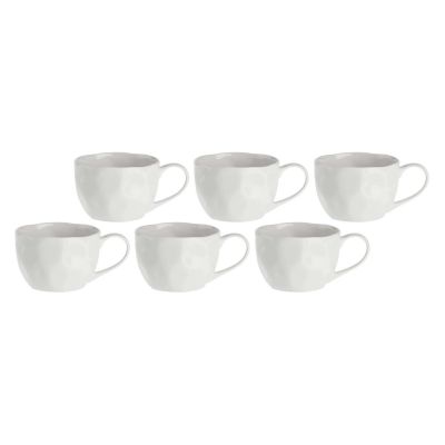 LA PORCELLANA BIANCA LUNIA Set mit 6 Frühstückstassen 420 ml