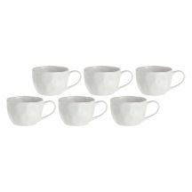 LA PORCELLANA BIANCA LUNIA Set mit 6 Frühstückstassen 420 ml