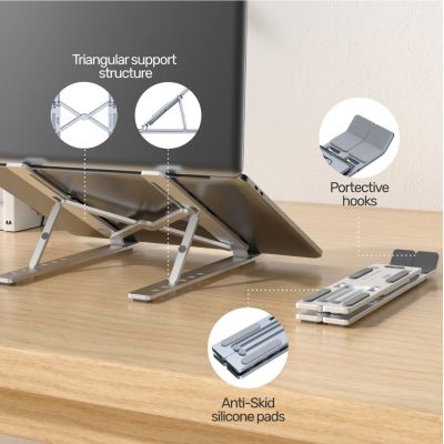 10. UNITEK Faltbarer Laptopständer, Aluminium