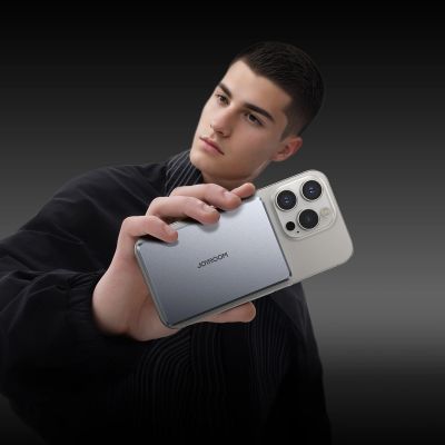 16. Joyroom JR-PBM08 Pro 10000mAh Ultradünne Powerbank - Grau