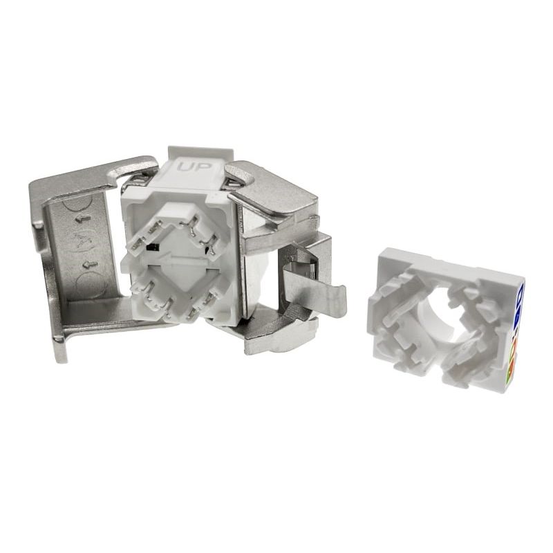2. ALANTEC Werkzeugloses RJ45 STP Cat.6A PoE+ Keystone-Modul