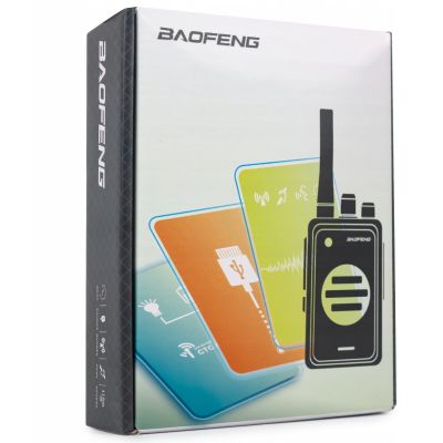 18. Baofeng BF-T25E Walkie-Talkie, grün, 2 Stück