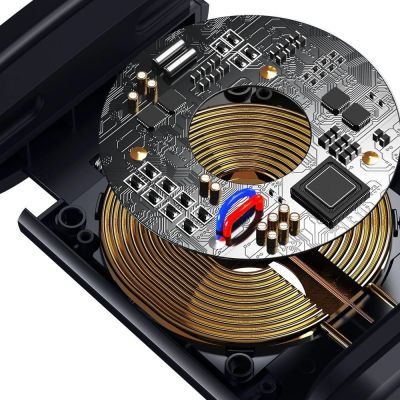 9. Baseus WXHZ-01 Qi-Wireless-Ladegerät 15W mit Kopfstützenhalterung fürs Auto – Schwarz