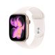 Apple Watch Series 11 GPS 46 mm Gehäuse aus roségoldenem Aluminium mit hellrosa Sportarmband – M/L