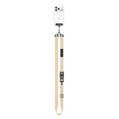 3. Tech-Protect C9S Umhängetasche mit Seil für Handys – Beige