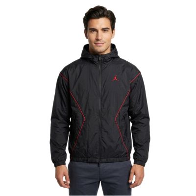 4. Air Jordan Essentials Warm-Up Jacke für Herren, Schwarz - HF9333-011