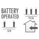 16. Batteriebetriebene Lichterkette mit 100 warmweißen LEDs