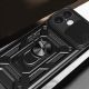 7. Hybrid Armor Camshield iPhone 16 Plus Panzerhülle mit Kameraabdeckung und Ständer – Schwarz