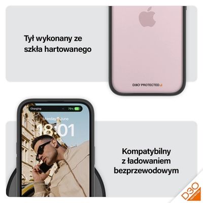 5. Militärzertifizierte PanzerGlass ClearCase iPhone 15-Hülle – Transparent und Schwarz