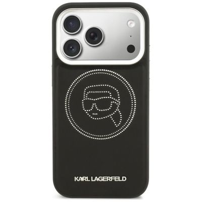 3. Karl Lagerfeld K Head Point Logo MagSafe Hülle für iPhone 17 Pro - Schwarz