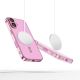 5. Tech-Protect MagFlex MagSafena iPhone 16 Hülle - Klar / Rosa