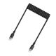 2. Acefast C14-03 USB-C - USB-C Federkabel 480Mb/s 3A 1,2m - Schwarz