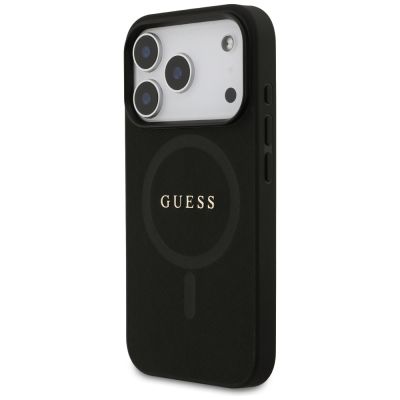 2. Guess Saffiano Classic Logo MagSafe Case für iPhone 17 Pro - Schwarz