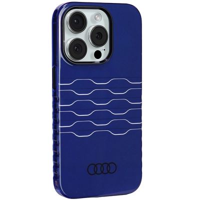 6. Audi IML MagSafe Hülle für iPhone 15 Pro – blau