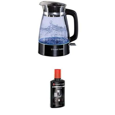 7. Russell Hobbs 26080-70 Wasserkocher 1,7 l 2400 W Schwarz, Transparent