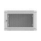 6. LANBERG Wandregalschrank 19" 6U 600x600 GRAU PERFORATIONSTÜR (BAUFLAUF)