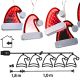 5. Lampen, Kabel, Girlande, LED, Weihnachtsmannmützen, USB