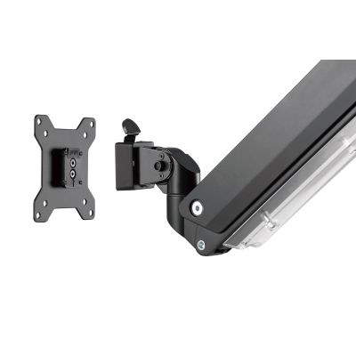 6. Einzelner Tischarm mit Klemme für 1xLCD mit Gasfeder, max. 35 Zoll und 15 kg