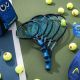 4. Head Novak 23 cv3 3/4 Tennisschläger mit Hülle, schwarz und blau, 235014 SC06