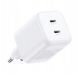 4. Ugreen GaN 45W 2xUSB-C Ladegerät – Weiß