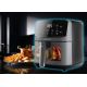 8. ELDOM FETTFREIE FRITTEUSE FR45 FRITELO 1500W TEMPERATURREGELUNG 80-200°C GLASFENSTER IM BEHÄLTER TOUCHSCREEN-BEDIENFELD