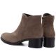 5. Damen-Ankle-Boots aus Leder mit Blockabsatz, beige, Sergio Leone BT-52-S