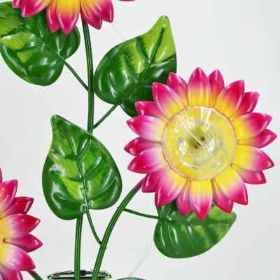 2. SOLARLAMPE SONNENBLUMEN IM GRÜNEN BLUMENTOPF
