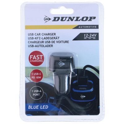 4. DUNLOP MULTI USB A + USB C KFZ-LADEGERÄT