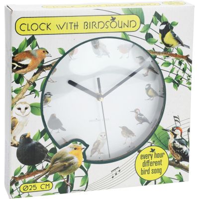 6. Wanduhr für Ornithologen, 25 cm